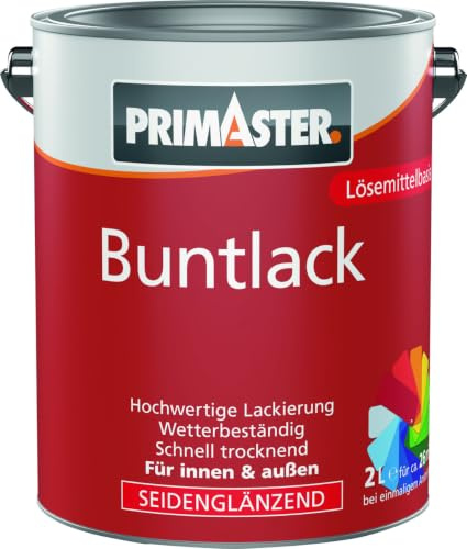 Primaster Buntlack 2 L silbergrau seidenmatt Lack