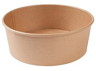 BIOZOYG Coppa Insalata Monouso Ecologica Ciotola Zuppa marrone rotonda 700 ml I Vaschetta Compostabile di Cartone Kraft con Rivestimento Interno di PLA I 50 Scodelle da Asporto Ciotole Insalata
