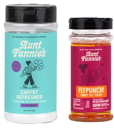 Aunt Fannie's Bundle: Carpet Refresher, Lavender + FlyPunch Fruit Fly Trap