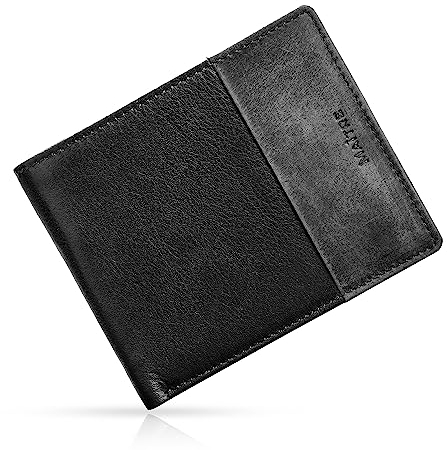 Maitre Echt Leder Geldbörse Herren mit RFID Schutz, Münzfach & Schlüsselfach - Elegante Geldbörse für Herren - Portemonnaie und Kreditkartenetui mit Scheinfach - Kartenhalter Portmonee Wallet