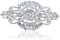 Broche en Forme de Couronne en Cristal Argenté pour Homme et Femme, 62 * 30 mm Vintage Broche Ornée Mariage pour Dames, Épingles de Strass pour Filles sur Robes, Châles, Robes de Mariée, Foulards