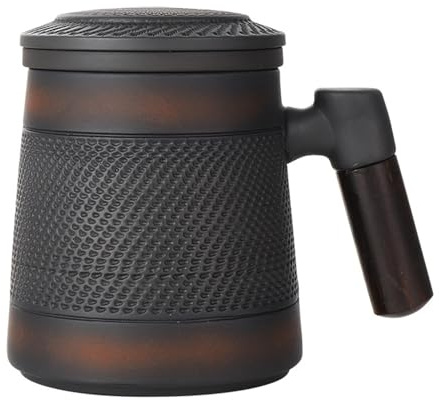 Jaamyears Tea Mug with Infuser and Lid Tea Cups with Infuser Loose Leaf Tea Cup Ceramic 400ml Coffee Mug with Lid