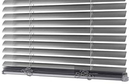 S SIENOC Schnurlos Alu Klemmträger Alujalousie Aluminiumjalousie | Silber B110xH160cm Lamellen Rollo Montage-Teile inklusive