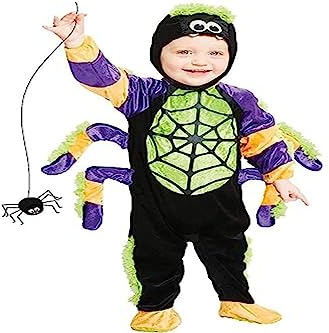 amscan 9907416 Childs Little Crawly Spider Halloween maskeraddräkt ålder 4-5 år