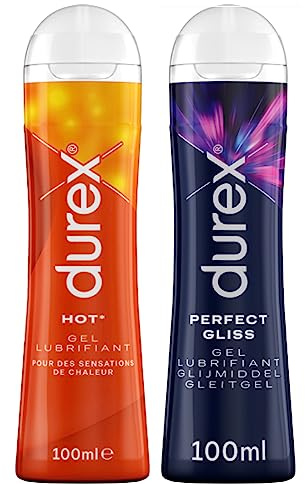 Durex Gels Lubrifiants Sexuels - Hot Chauffant Stimulant - Perfect Gliss Lubrifiant Anal