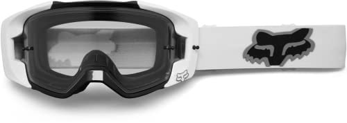 Fox Racing Vue Motocross-Schutzbrille, Stray, Schwarz/Weiß, klare Gläser OS