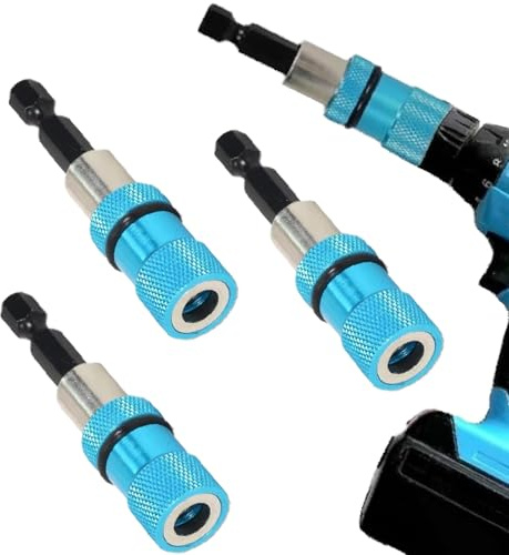 Trockenbau Bit, 3Pcs Rockenbauschrauber Aufsatz, Magnetisch Schnellwechsel Bithalter, 1/4-Zoll-Sechskantschaft Trockenbau Aufsatz für Akku-Schrauber,Bohrmaschine,Gipskarton