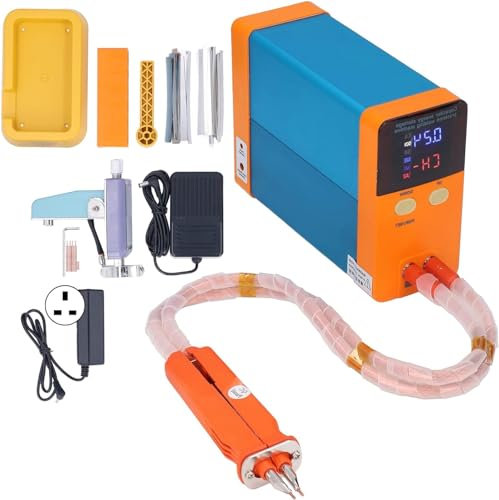Máquina de soldadura por puntos con almacenamiento de energía de condensador de 11,6 KW,Soldadora por puntos con batería 801B,Mini equipo portátil de soldadura con batería de pulso de precisión for co