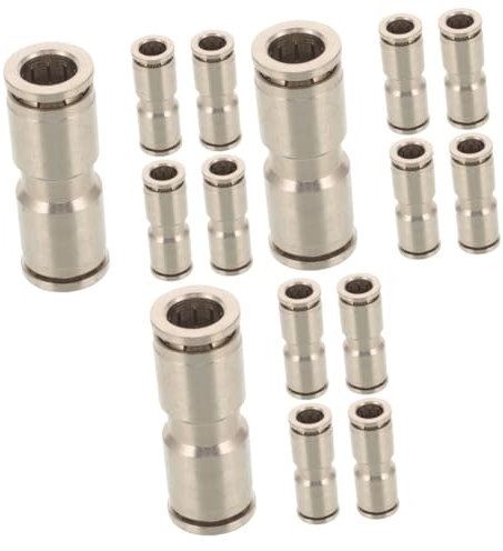 MUCKLILY 15 Stk Trachealer Schnellanschluss Schnellkupplungen Für Hochdruckreiniger Schlauchkupplung Rohrverbinder Von Druckluftwerkzeugen Quetschfittings Aus Metall Kupfer
