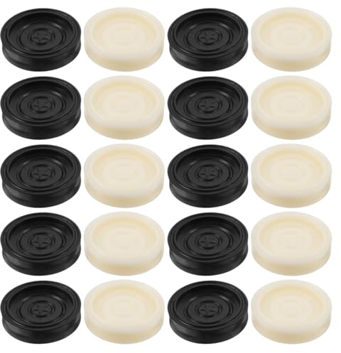 Toyvian 24 Pezzi Pedine Di Plastica Per Dama E Scacchi Accessori Per Giochi Da Tavolo Leggeri E Compatti Per Intrattenimento E Viaggi