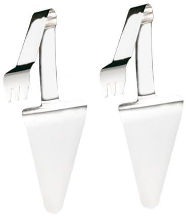 IMIKEYA 2 Piezas Espátulas para Pizza De Acero Inoxidable Pala para Pizza Casera Pala De Cocina para Repostería y Queso para Pasteles