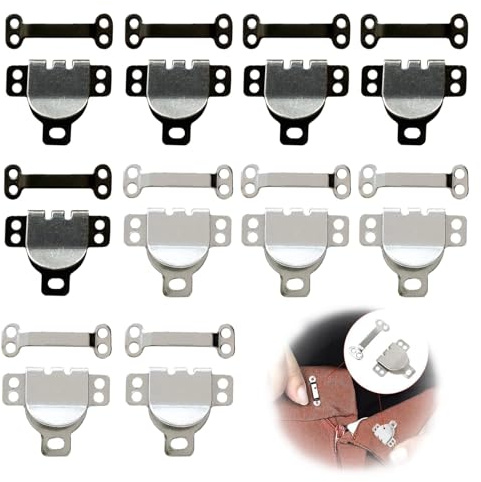 10 Gruppen Hosenhaken,Hosenverschluss Haken,Hosenhaken zum Annähen,Ösenverschlüsse Haken,Haken Und Ösen,Hakenverschluss Kleidung,Von Kleidungsstücken Und Diy-Nähen Heimwerkerarbeiten Verwendet.