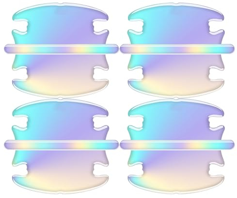 Protecteur d'Empreintes pour Poignées de Porte | Autocollant Anti-Rayures pour Cavité de Poignée,Set d'Autocollants Colorés Décoration Extérieure Voiture pour Hommes Femmes Camion RV