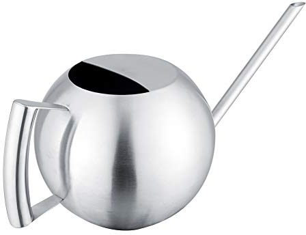 Pote de Riego Bote de Riego de la Boca Larga de la Boca Larga de Riego de Acero Inoxidable 1000mL Pote de Riego del Estilo Moderno para la Planta del Jardín