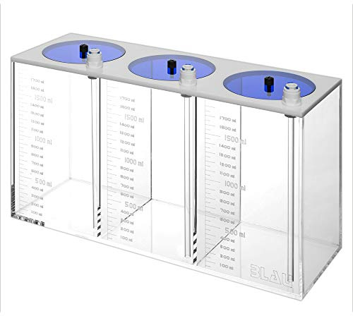Blau Aquaristic 7794030 Triple Acrylic Liquid Tank 3 x 1, 5 L