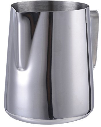 ZIYUMI Professional 20 oz (600ML) Milk Frothing Pitcher, Stainless Steel Coffee Creamer Frothing Cup Jug for Espresso Machines Latte Art Baristas
