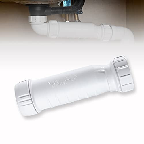 Wasserloses Rückschlagventil für Boot, Anhänger, Reise, Wohnmobil, Wohnwagen, 6,1 cm Durchmesser, weiß