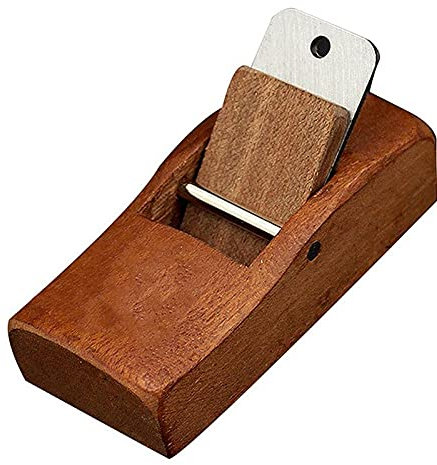 Mini cepilladora manual de 4 pulgadas / 110 mm, cepillo de madera, filo de corte fácil para herramientas de carpintería de afilado de carpintero, 100 mm