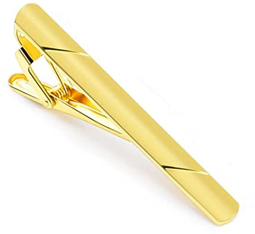 Suwequest Krawattenklammer Herren Krawatte Bar Verschluss Hemden Krawattennadel für Hochzeitszeremonie Gold Krawattenklammer Mann Krawatte Zubehör D-Gold