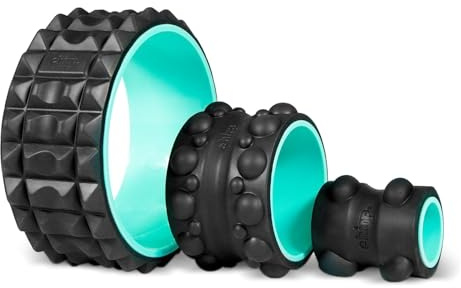 Chirp Wheel XR 3P Massage Roller Set - 10” Acupressure, 6” Knot-Kneading Thumb, 4” Neck & Headache Tension Relief, High Density Foam Massage Rollers for Back & Neck Pain, 500lbs Capacity, Mint
