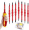 8 Pezzi Set di Cacciaviti Isolati, 14 in 1 VDE Set Cacciaviti Professionali con Impugnatura Morbida, Cacciaviti Elettricista Cacciavite Intercambiabile Magnetica da Elettricista Set