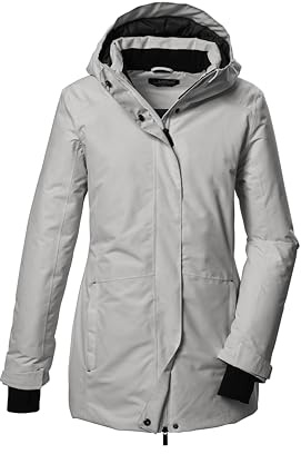 killtec Funktionsparkas för kvinnor, KOW 93 WMN PKR, cloud grey, 42, 41817-000