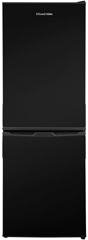 Russell Hobbs Fridge Freezer Low Frost Black 60/40, 173 Total Capacity, Freestanding 50cm Wide 145cm High, Fast Freeze, Adjustable Thermostat, 2 Year Guarantee RH145FF501E1B