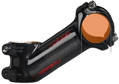 Fahrrad Vorbau Carbon Vorbauten 10/17/25/35 Grad MTB Lenker Vorbau Leistung 31,8 Mm Ultraleichte Fahrrad Lenker Vorbauten MTB Fahrrad Griff Tabelle Fahrradlenker ErhöHung ( Color : 35Degree-90mm-Gloss
