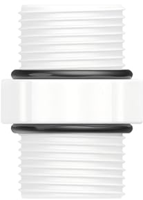 Qrity 1 Stück Wasserfilter Fitting, Doppelkopf Außengewinde 1/2 Wasserfilter Fitting Wasser Schnellkupplung, Kunststoff Schnellkupplung, für Kühlschrankschlauch