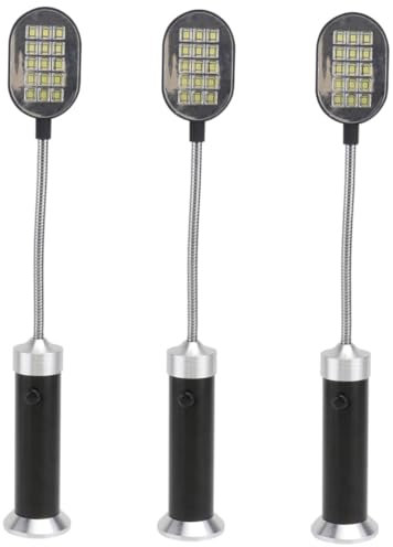 OSALADI 3 Lampade Da Barbecue A 15 Led Con Tubo Flessibile E Torcia Magnetica Per Meccanici Da Campeggio