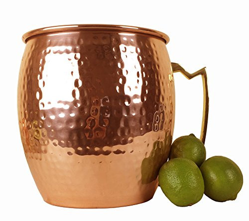 Livsstil bankett gigantisk Moskva Mule mugg (solid ej pläterad) - 1,3 gallon (1,74 oz) extra stor Moscow Mule koppar mugg - ren hamrad koppar ishink