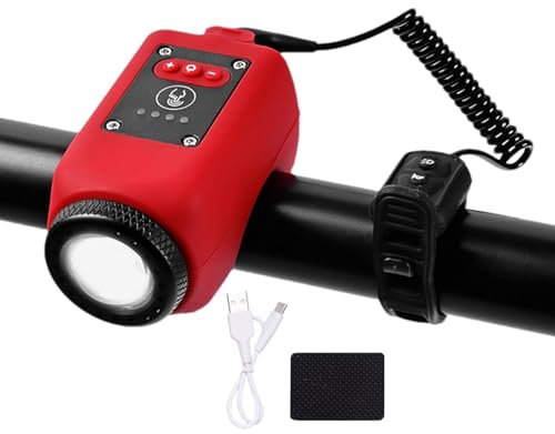 Campanello per bici con allarme forte, 110 db, impermeabile, campanello di allarme elettronico con design ad alto volume