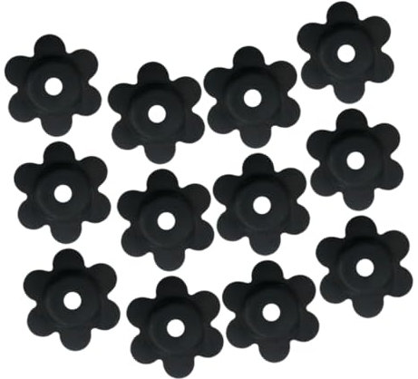 PAMINGONO 12piezas Tapones De Jardín Antiviento para Banderas Accesorios De Fijación De Banderas De Jardín Material De Goma Duradera De Usar y Almacenar