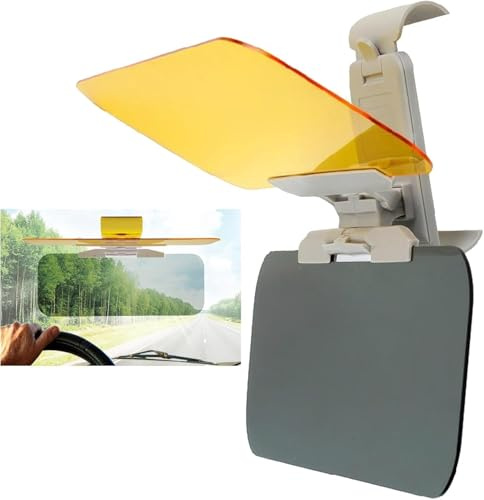 Car Sun Visor Extender, Day & Night Anti-Glare Sun Visor for Car, Retractable and Adjustable Sun Visor Reduce Strong Glare for Clearer Vision and Safer Drive, Car Accessories Suitable for Most Models