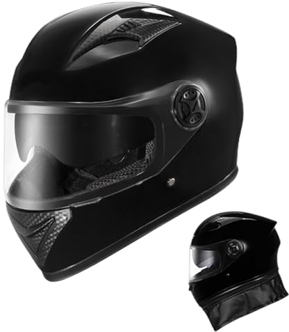 Casco de Motocicleta, Casco Moto Integral con Doble Visera Cascos de Motocicleta Protectores Accesorios para Cascos de Moto para Mujer Hombre Adultos