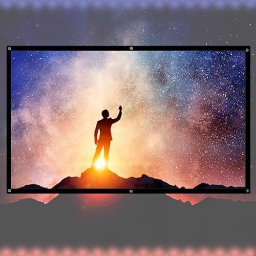BBERHFNFZK 30 40 50 60 72 84 92 100in Projector Screen 4K HD Movie Screen For Home Theater Office Indoor Outdoor Anti-Crease Projection Screen Easy Roll Up(30in 4:3)