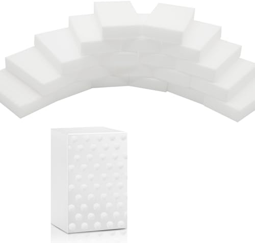 Jomdjmskes 20 Stück Schmutzradierer Schwamm, Reinigungsschwamm, Schmutzradierer Wand schuhe, Wandradierer für Weiße Wände, Fliesenradierer, Premium Radierschwamm für Haushalt, Küche, Bad