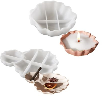 Btgghytr Moules en silicone pour résine artisanale, coquillages, plateau en silicone pour castes de résine époxy, escargot, bijoux, assiette, bougeoir, art artisanal