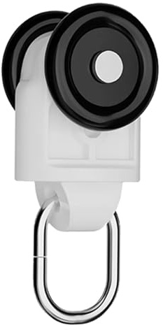 WhamtL Rieles para Cortinas Polea de Plástico para Riel de Cortina de Techo y Pared. Rodillo de Repuesto para Riel Curvo Recto. Rueda de Rodillo de Riel Liso Resistente Al Desgaste.(30pcs)