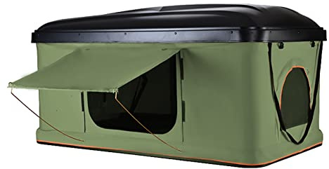 Tienda de campaña impermeable de techo rígido, de aleación de aluminio, para camión, SUV, con escalera, espaciosa tienda de techo para 2-3 personas