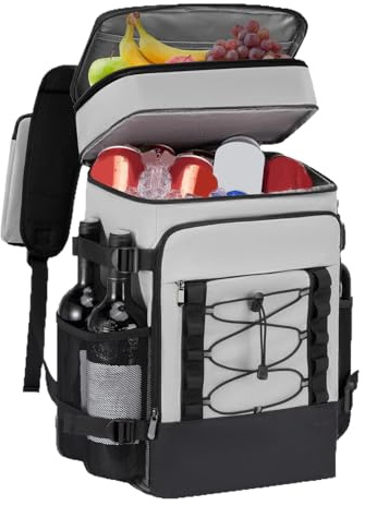 Xijobido Mochila Térmica Aislante - Mochila Blanda para Camping y Excursionismo | Diseño Impermeable Tote para Camping, Playa, Pícnic, Trabajo, Viajes y Escuela