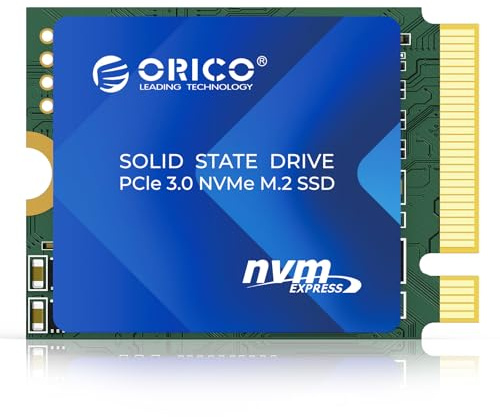 ORICO 1TB SSD 2230 M.2 NVMe, PCIe 3.0 x4 3500MB/s in Lettura e 2500MB/s in Scrittura, 3D NAND, Dissipatore di Calore in Rame M2 SSD, Compatibile con Steam Deck, Surface Pro 9, Mini PC - J10-2230