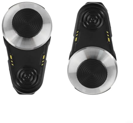 Smartphone-Gaming-Joystick-Controller, mit 360°-Drehsteuerung, kompakte, ergonomische ABS-Konstruktion, starke Saugnapfhalterung, kompatibel mit Handy und Android-Geräten, Schwarz (2 Stück)