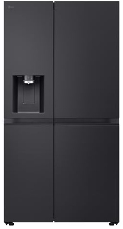 LG NatureFRESH™ American Fridge Freezer - Essence Black Steel - B Rated
