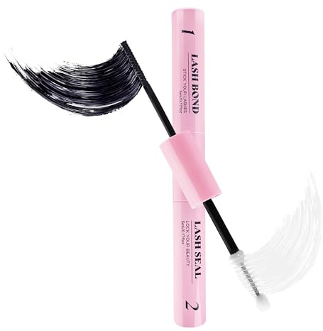 LAWINK Colle Faux Cils 2 en 1 Lash Bond et Seal Bond and Seal Adhésif d'Extension de Cils DIY Imperméable Séchage Rapide 10ML Peut durer 72 heures