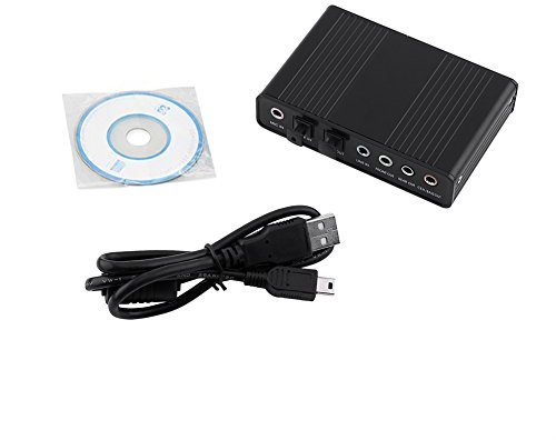 USB Audio Adapter External Sound Card with SPDIF Digital Audio Sound Cards 6 Channel 5.1 Surround USB Sound Card with Line in External Sound Card Exwindows 10