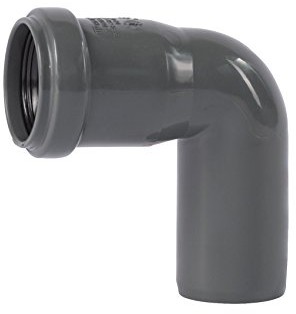 Rohrbogen 32mm passend zu Abwasserrohr zur Entwässerung Bogen 87,5 Grad, Kunststoffrohr