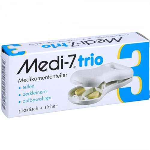 Medi-7 trio Tablettenteiler weiß,1St