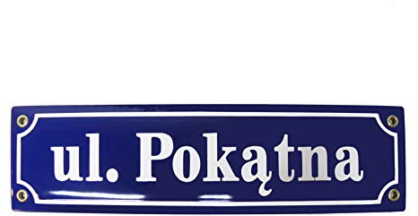 Straßenschild Hausnummer Emaille 8x30 cm Schild mit Wunschtext Wunschname