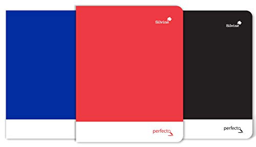 Silvine A5+ Soft Touch perfekt bunden anteckningsbok – fodrad (160 sidor) 80 blad x 1